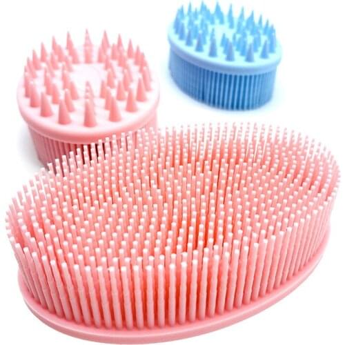 Silicone soft bristles bath brush, silicone bath brush, baby bath brush bath body brush silicone bath scrubber bath brush