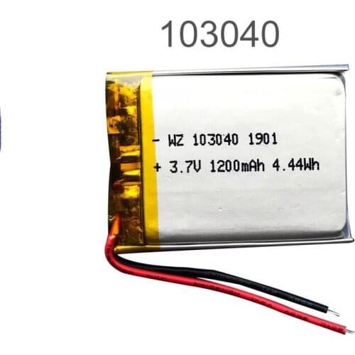 103040 lithium battery Smart home LED lighting table lamp 3.7V environmentally friendly rechargeable battery