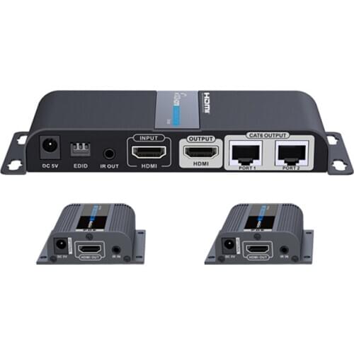 Genuine lenkeng lkv712pro HDMI extender 1X2 HDMI splitter over UTP HDMI Distribution Amplifier over cat5e/6 cable