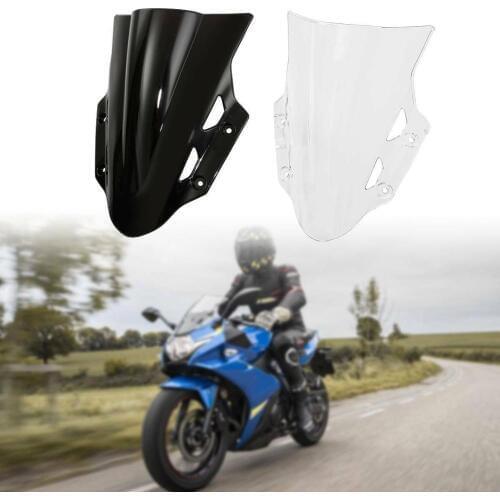 Motorcycle Black/Clear Dual bubble Windshield Windscreen For Suzuki GSX250R GSX 250R 2017-2019 2018
