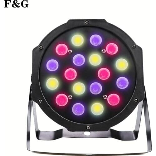 18 LED Luz de escenario RGB bola mágica de cristal bombilla DMX Par luz 110-240V discoteca Club fiesta Luz