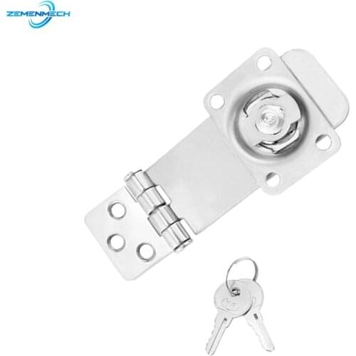 304 Stainless Steel Locking Hasp Safety Lock Hatch Cabinet Door Cabin Deck Locker Hatch Latch Yacht Accessories Marine Hardware
