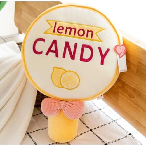 50cm Funny Candy Pillow Kids Birthday Gift Creative Toy Candy Cushion Soft Candy Pillow Creative Bedroom Toy Pillow Sweet Candy