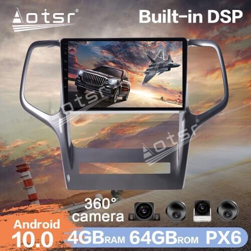 Android 10 Car Multimedia Radio DVD Player for Jeep Grand Cherokee Auto GPS Navigation 360 panoramic Camera DSP Carplay Headunit