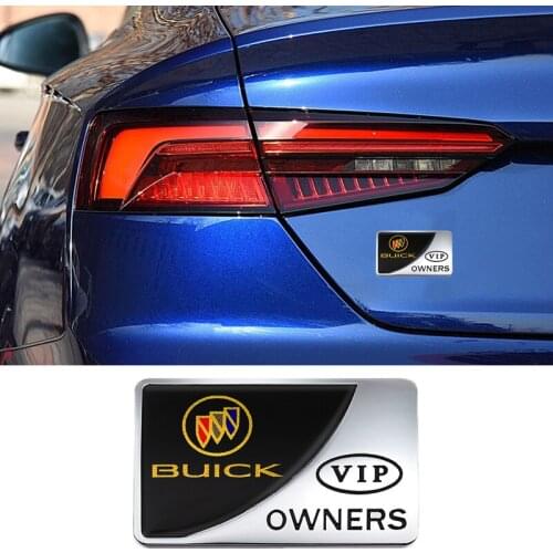 Car Window VIP OWNERS Nameplate Emblem Sticker For Buick GL8 GL6 Encore Excelle XT Lacrosse Verano Allure Rear Trunk Decoration