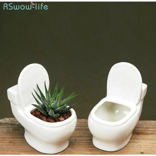 White Ceramic Fleshy Flower Pot Succulents Creative European Balcony Planting Green Flower Pot Hotel Flower Pot Creative Flower