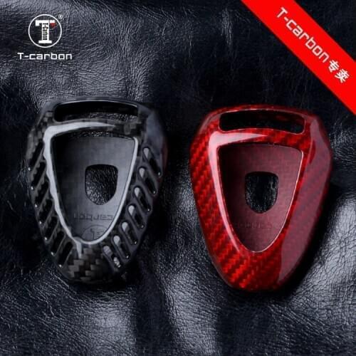 Carbon Fiber Car Key Case Cover Keychain For Porsche 911 997 Boxster Accessories