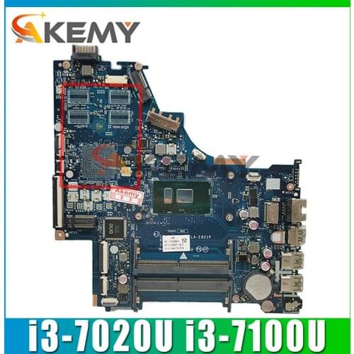 For HP 15-BS 250 G6 Laptop Motherboard DKL50 LA-E802P LA-E801P With SR3LD i3-7020u i3-7100uCPU DDR4 100% Tested Fast Ship