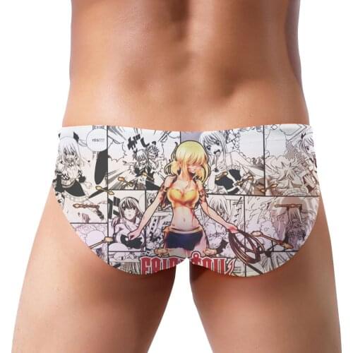 Hot Swimwear Fairy Tail Logo Men Sexy Bikini Mens Swimsuits Swimming Briefs Surfing Trunks Homme Swim