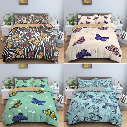 Cartoon 3D Cat Deer Bedding Set Duvet Cover Set Queen King Home Textile Bedroom Decor Comforter/Quilt Cover Bedclothes