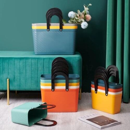 Picnic Shopping Basket Ladies Shopping Fruit Shopping Basket Clothes Dirty Clothes Hamper Laundry Basket Fashion Flower Storage
