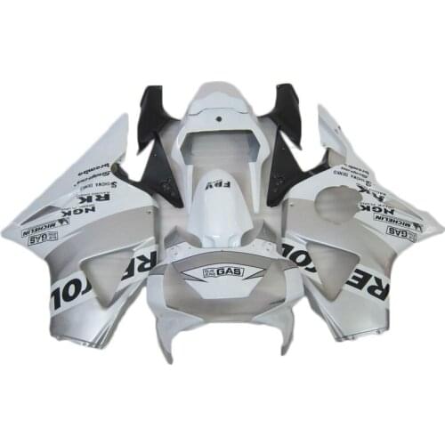 Fashion Motorcycle fairings kit Fit For Honda CBR954RR 2002 2003 White silver Fairing CBR 954rr 02 03 Bodywork Parts MA99