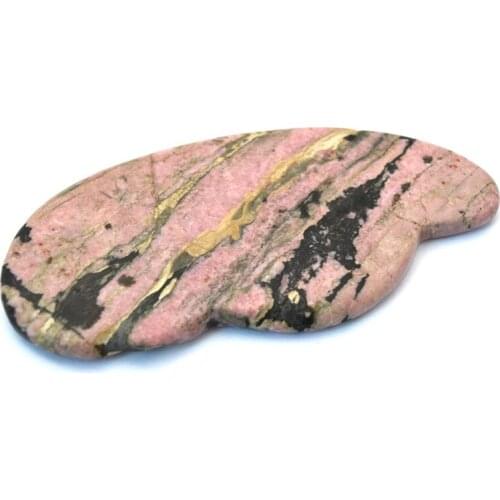 Natural Mixed Colors and Rhodonite Crystal Guasha Massager Gouache Scraper Anti-Eye Bags
