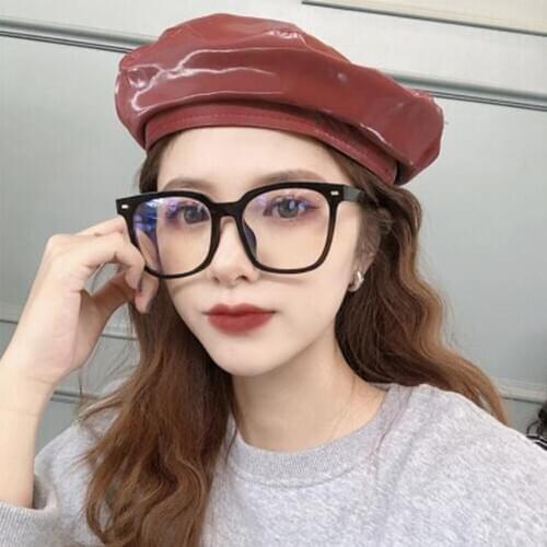 2021 Trends Retro Oversize Anti Blue Light Glasses Square Computer Reading Glasses For Women Fashionable Spectacle Frames