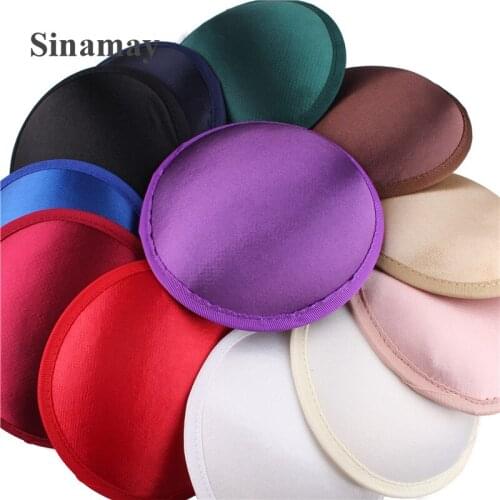 13CM Satin Fabric Fascinator Base Millinery Base Round DIY Hair Accessories Wedding Headpiece Party Hat Craft 11 Colors Select