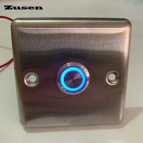 Zusen 22mm door light switch Door bell push button switch with LED light