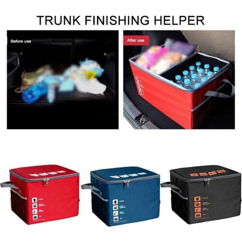 PP Board Stowing Tidying Waterproof Car Trunk Organizer Foldable Storage Bag Cargo Storage Box Car Accessories