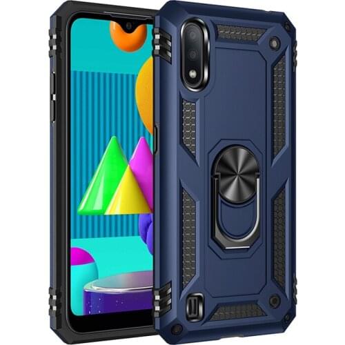 Shockproof Case for Samsung Galaxy M01 Case Cover for Samsung M01 M015G M015F M015G/DS M015F/DS Armor Magnetic Car Holder Case