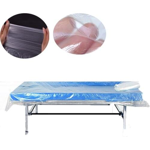 90 Sheets of Transparent Plastic Waterproof Membrane Sheets, Spa Treatment Sheets, Disposable Beauty Salon Massage Sheets