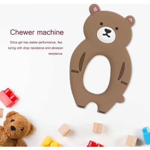 Silicone Teether Sucking Cartoon Baby Soothing Bite Teething Toy