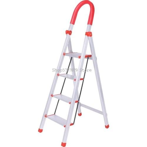 Meichuan Aluminum Alloy Household Ladder Thickened Four Or Five Step Ladder Folding Staircase Multifunctional Indoor Herringbone