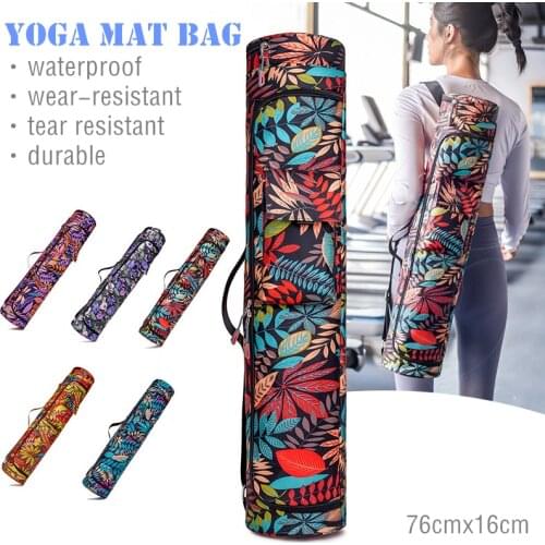1pc Fashion Portable Yoga Mat Bag Unisex Pilates Mat Carrier Shoulder Crossbody Pouch Sport Bags