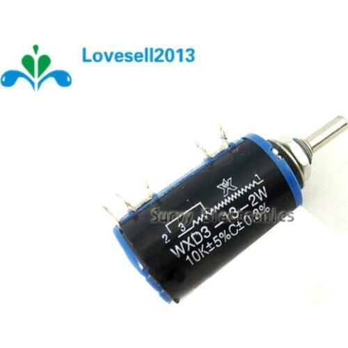 WXD3-13-2W 10K ohm Multiturn Wirewound Potentiometer Adjustable Resistor