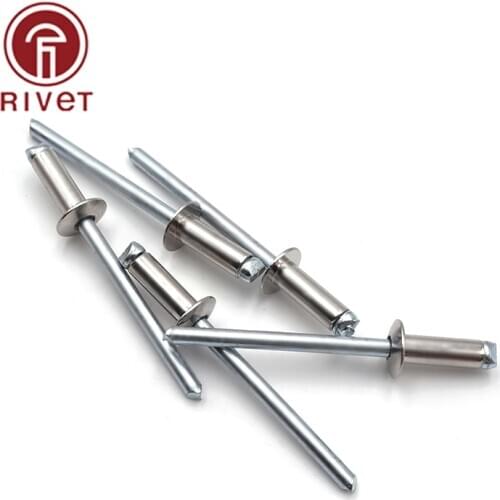 Open Mushroom Round Head Pulling Rivets Break Mandrel Blind Nail Pop Rivet M5*8/10/12/16/25/30/35mm Stainless Steel Rivets