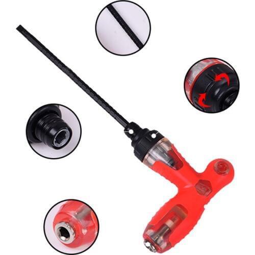 ZtDpLsd 1Pcs T Handle Screwdriver Adjustable Telescopic Ratchet Magnetic Repair Hand Tools Dual Purpose Scalable Screwdrivers