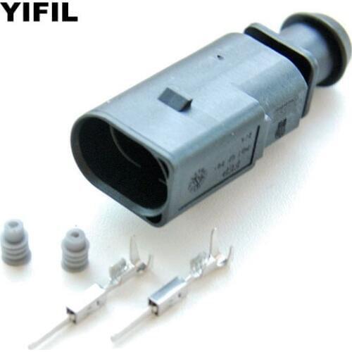 2/4/10sets/lot 2 Pin/Way Ignition Coil Connector Trunk Plug Socket Housing For AUDI VW Skoda VAG Group 1J0973802 1J0 973 802