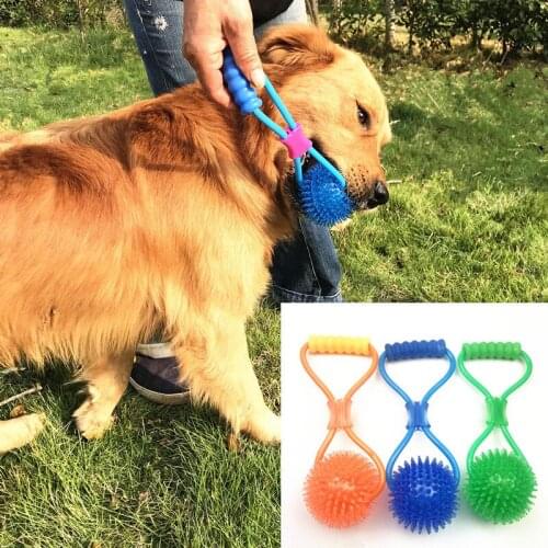 2019 New Pet Toy Interactive Thorn Ball with Elastic Drawstring Ball Molar Dog Toy Dog Training Pet Supplies