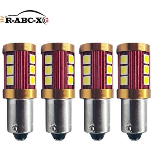 4 pcs 3030 12smd BA9S T4W car led bulb wide voltage 10-30V Clearance Lamp turn signal light backup lamp taillight white yellow