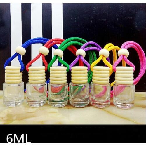 6ML 40pcs/lot Creative Gift Container, DIY Car Hang Pandent Decoration, Empty Glass Perfume Bottle