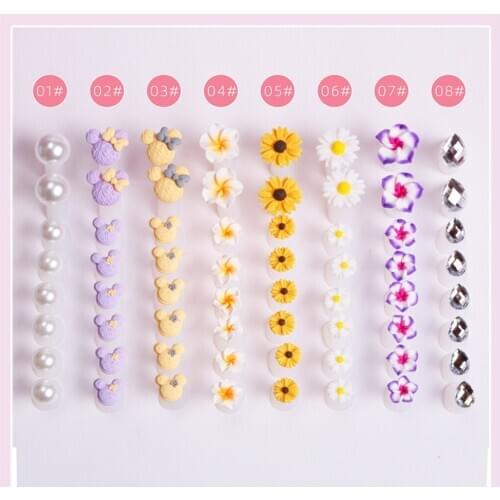 8pcs/lot Flower Water Drop Bead Toe Separators Silicone Toes Divider Manicure Pedicure Feet Spacers Pedicure DIY Nail Art Tools