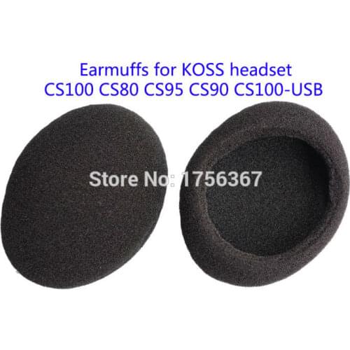 Ear pads(earcups) replacement cover for KOSS CS100 CS80 CS95 CS90 CS100-USB headphones(headset earmuffes) High quality earcap