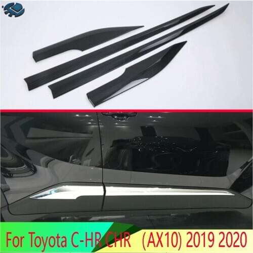 For Toyota C-HR CHR (AX10) 2019 2020 Car Accessories ABS Chrome Side Door Body Molding Moulding Trim
