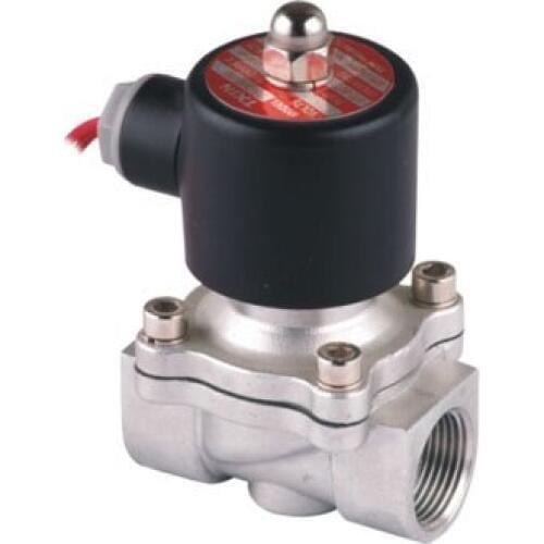 Free Shipping 5PCS 3/4" Ports 2/2 Way Stainless Steel Solenoid Valve Normally Closed VITON for Oil Acid AC110V