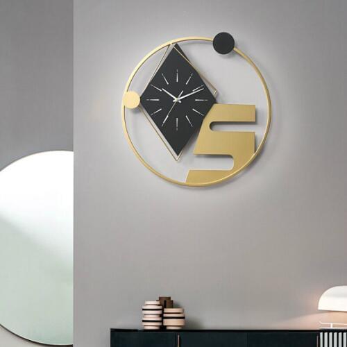 Big Luxury Wall Clock Nordic Modern Design Gold Minimalist Wall Clock Silent Creative Digital Reloj De Pared Home Decor AD50WC