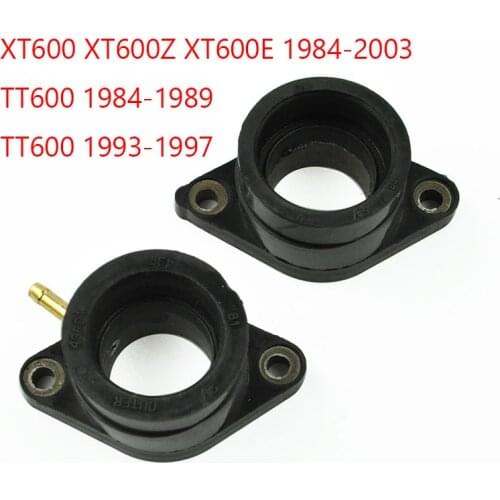 2pc Motorcycle Carburetor Carb Intake Manifold Joint Boot for Yamaha TT600E 94-98 XT600E 90-02 TT 600 XT 600