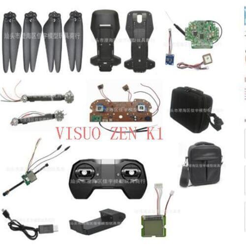 VISUO ZEN K1 RC Drone Parts Wind Blade Shell arm Remote Controller Receiver Board GPS