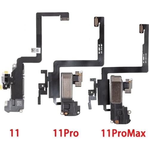Earpiece Sound Ear Speaker With Light Sensor Flex Cable Replacement For iPhone 11 11Pro 11ProMax