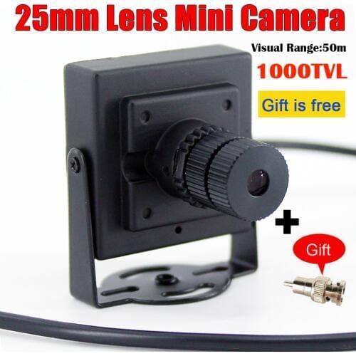 1000TVL Mini CCTV Camera 25mm Lens Long Distance Monitor Angle of View 10degree 700TVL CCTV Security Video Surveillance Camera