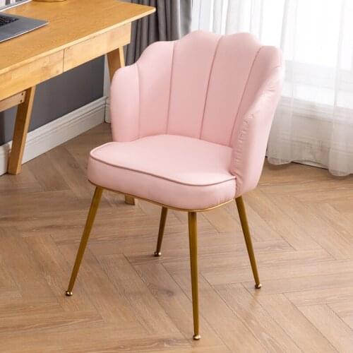 China light luxury dining chair girls women makeup armchair simple creative Princess back manicure shop sofa stool