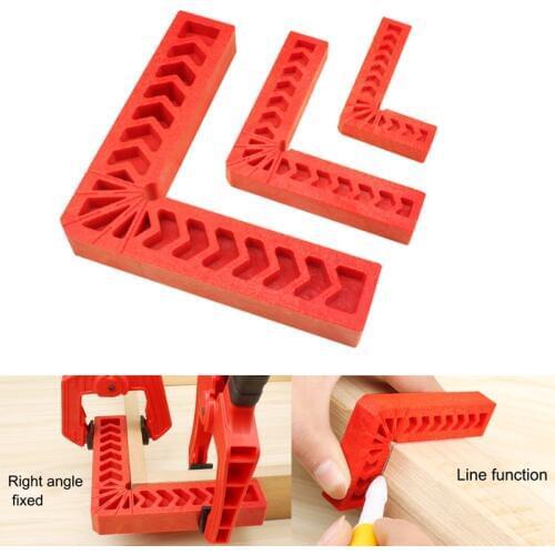90 Degree Positioning Squares Plastic Clamping Square Right Angle Clamp Woodworking Carpenter Tool JDH99