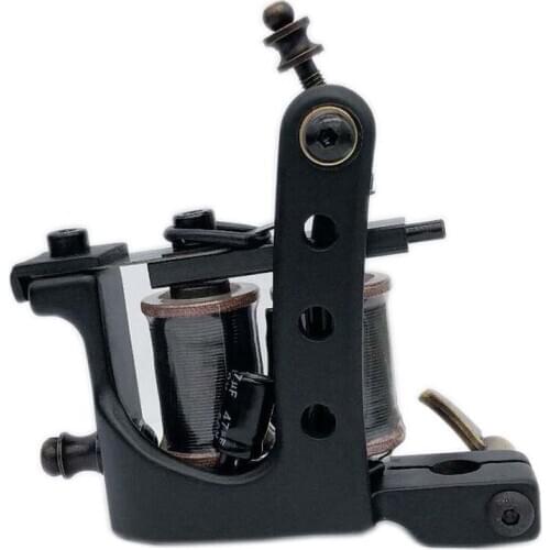 Coil Tattoo Machine Professional 10 Wrap Carbon Steel Coils Tattoo Machine For tattoo Needles Liner & Shader Tattoo Supplies
