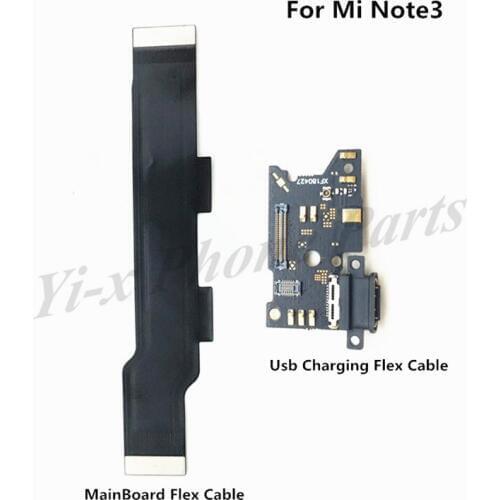 For Xiaomi Note 3 MotherBoard Main Board Connect Flex Cable & USB Charging Port Charger Dock Connect Flex Cable For Mi Note3