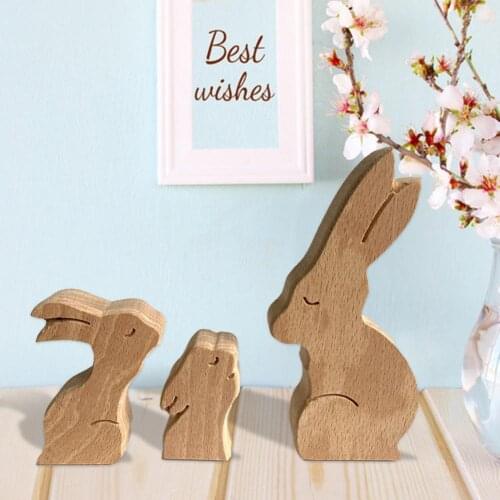 Statue Model Multi-use Cute Elephant Shape Wood Decorative Detachable Statue Display for Mothers Day