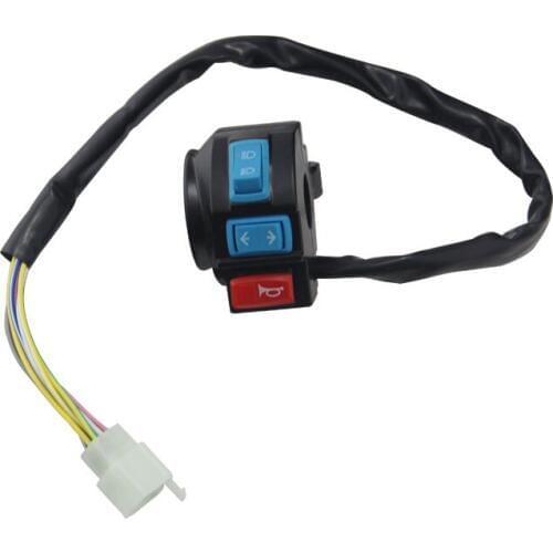 Motorcycle Scooter Left 7/8" Horn Turn Signal Low High Beam Handlebar Lever Controller Switch for Harley Chopper Yamaha