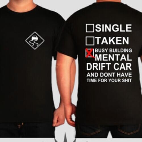 Car engine Patrol T Shirt men engine mechanic car two sides printed funny casual tee USA size