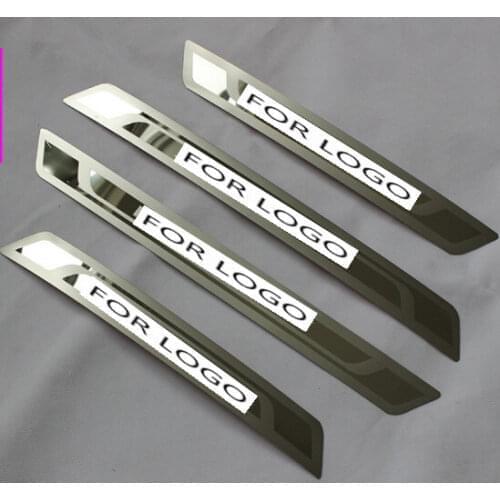 For Peugeot 206 207 301 307 308 407 408 508 2008 3008 Door Sill Scuff Plate Guards Stainless Door Sills pedal Car Accessories